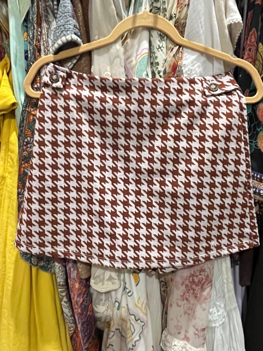 Houndstooth skort